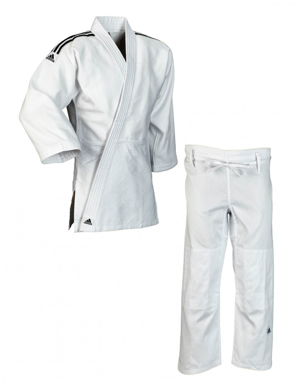 ADIDAS Judoanzug "Training" weiß - 500g - Reiskornwebung