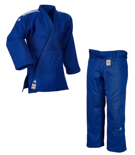 ADIDAS Judoanzug "CHAMPION II" IJF Judogi blau