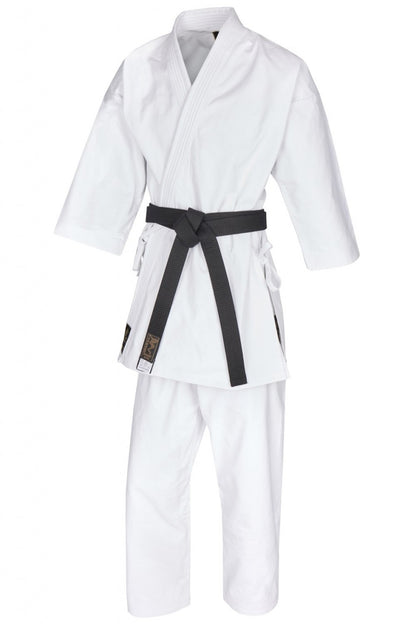 Karateanzug Kumite Gi TORA 14oz Canvas - Traditionelle Jacke - Schnürbund Hose