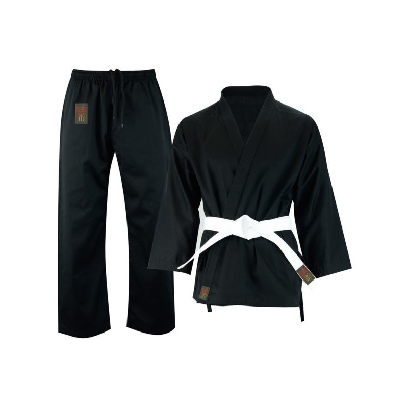 Karate Anzug schwarz SENSEI Basic - 8 oz Einsteigeranzug