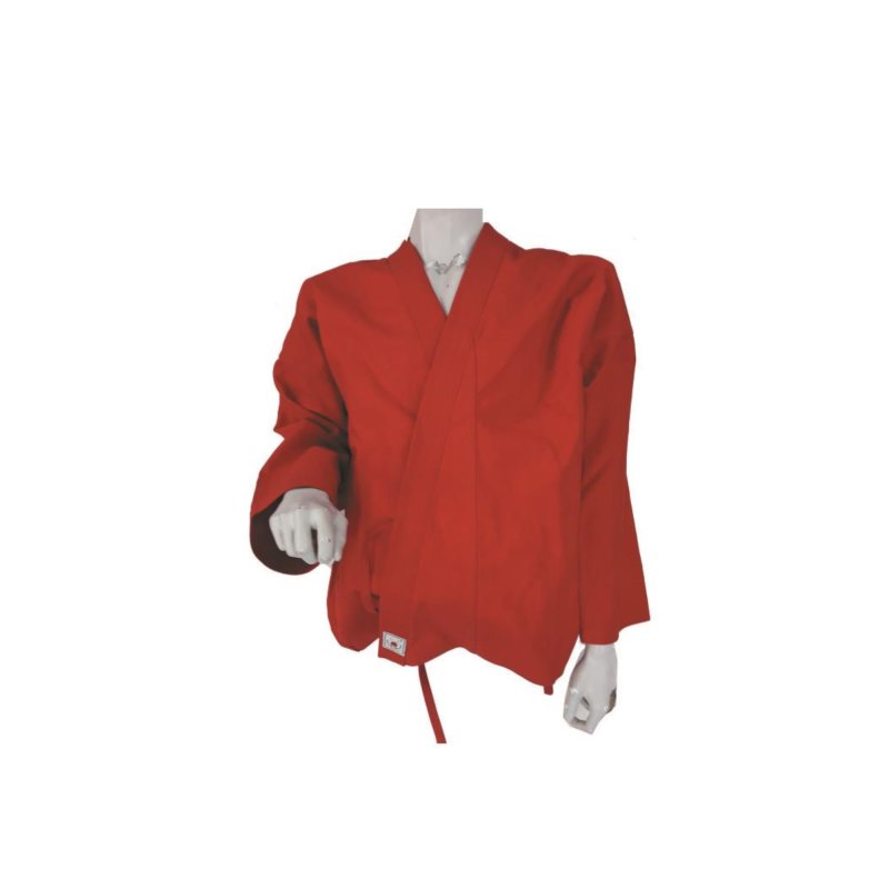 Karate Jacke schwer - rot - 12 oz