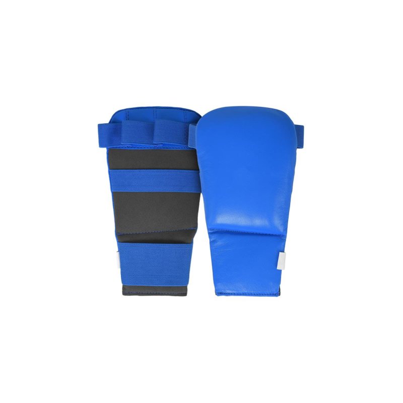 Karate Mitts blau, Leder